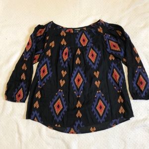 Lucky Brand 3/4 sleeve top